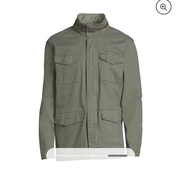 Mens Field Jacket, Stretch, Stow Away Hood - Picture 3 of 16